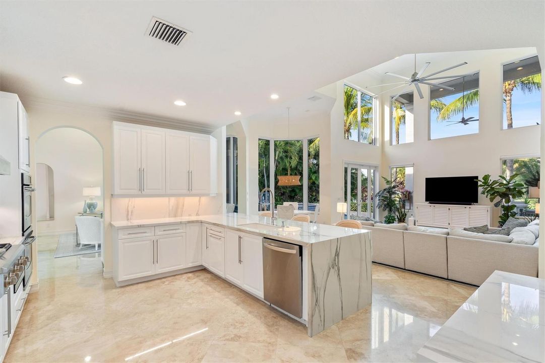 Kitchen Overlooking Family Room