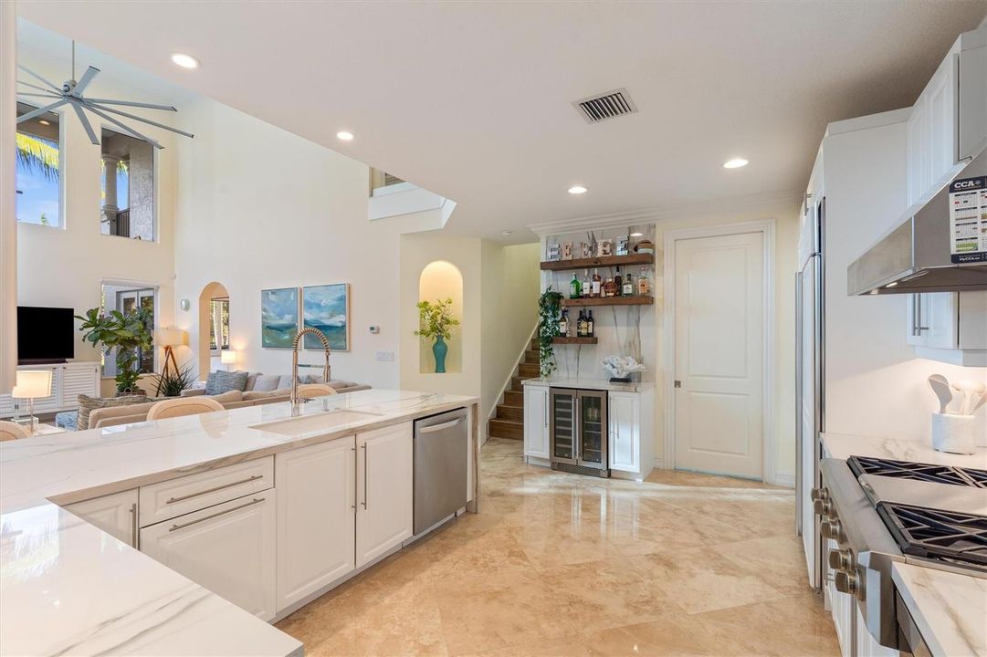 Bar with Beverage Center