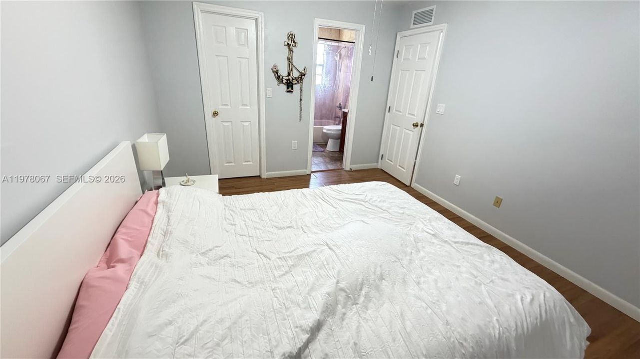 Master bedroom with ensuite master bathroom