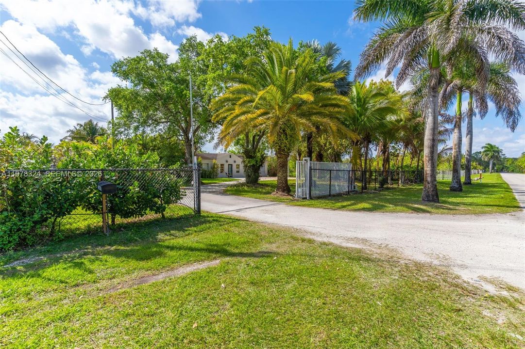 Gated Entrance to Property