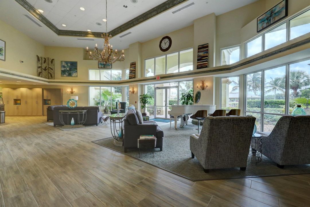 Clubhouse lobby