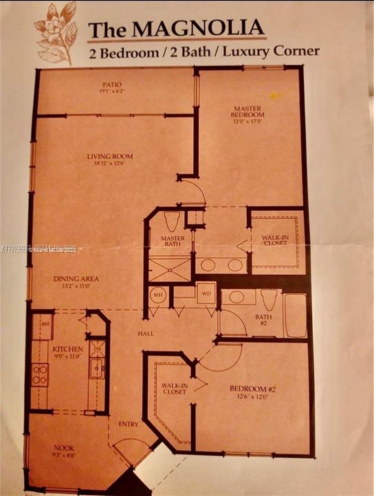 LARGEST FLOOR PLAN AT CENTURY VILLAGE-FEELS LIKE A HOME WITH WINDOWS ON 3 SIDES & PATIO ACCESS (FOR PRESENT KITCHEN FLOOR PLAN PLEASE SEE ACTUAL KITCHEN PHOTOS-SELLERS PURCHASED UNIT AS-IS IN FOLLOWING KITCHEN PHOTOS)