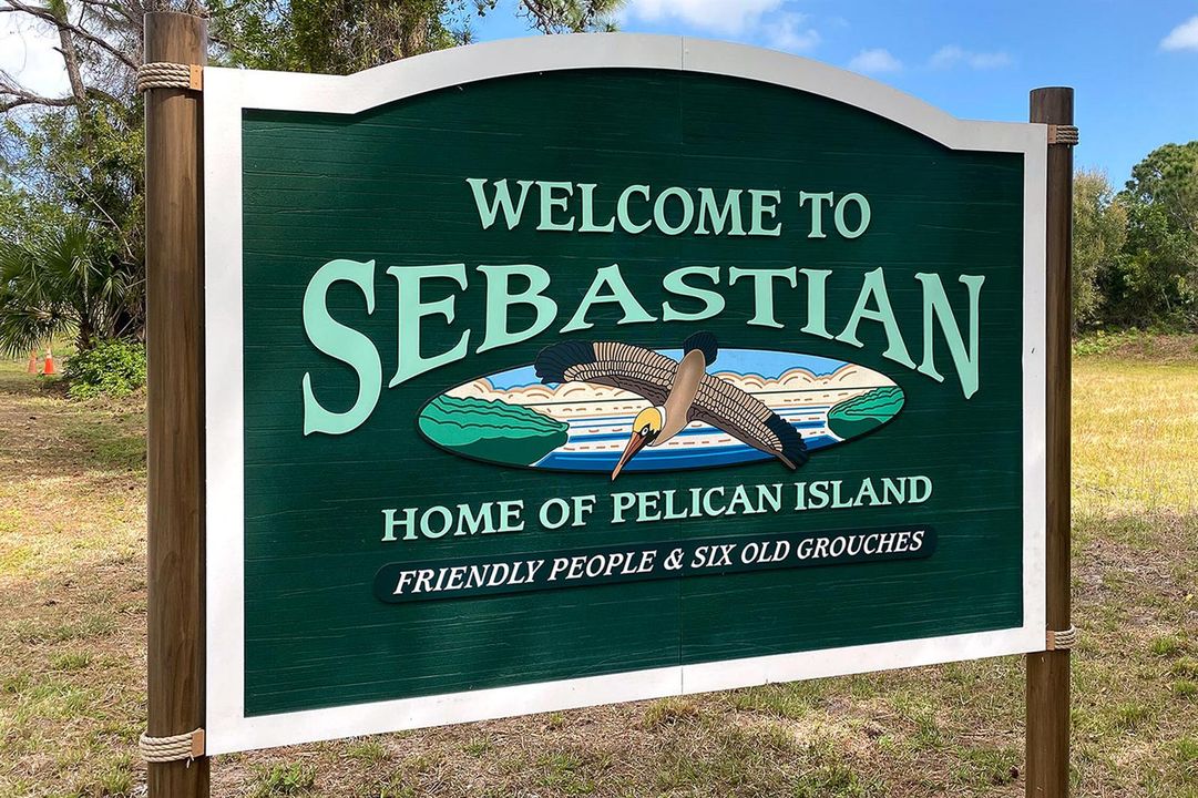 Welcome to Sebastian sign