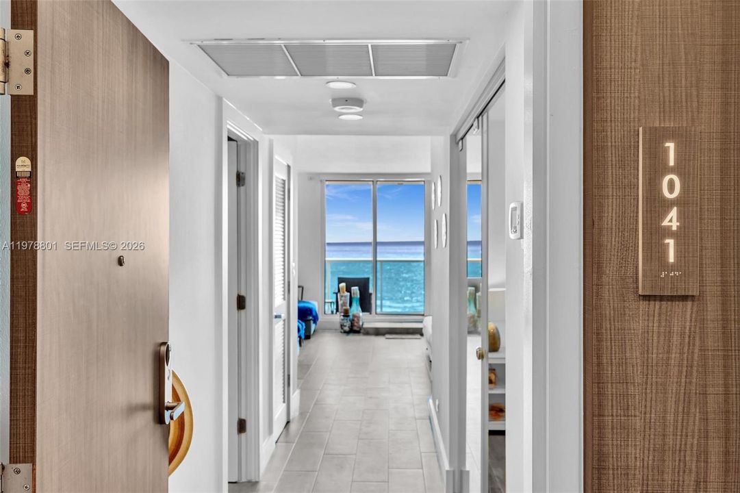 Your direct ocean viewupon entering