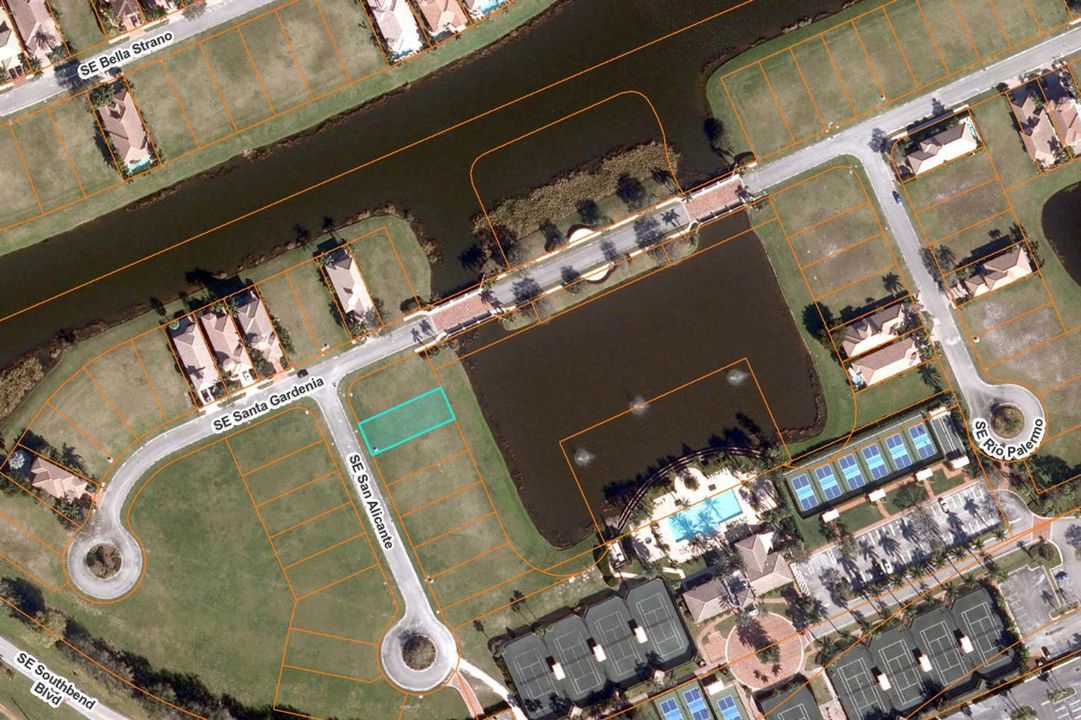 Lot location in green.