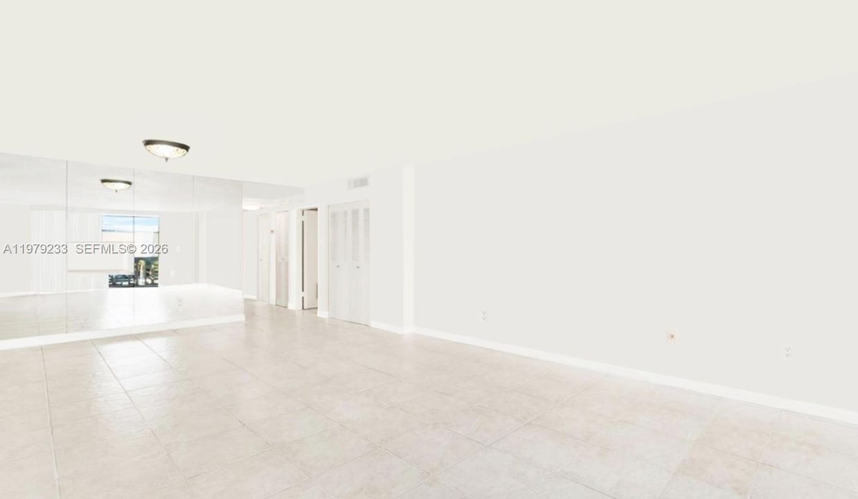 Bright open living room with cable TV and internet hookups