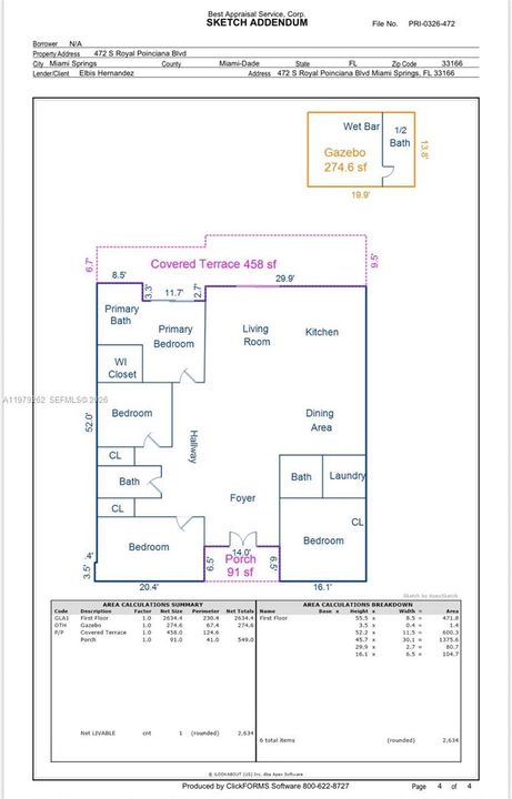 Activo con contrato: $1,295,000 (4 camas, 3 baños, 2634 Pies cuadrados)