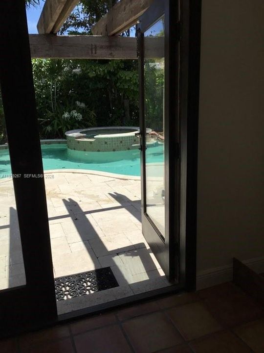 Entrance to pool