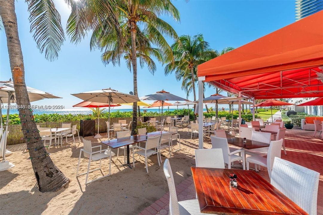 Restaurant by the beach