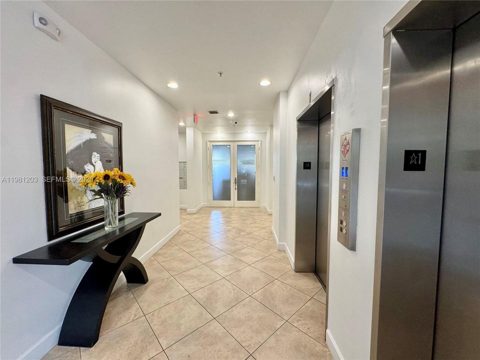 Secured entry for residents and guests plus the convenience of elevators if you prefer this than only one flight of stairs to your end unit.