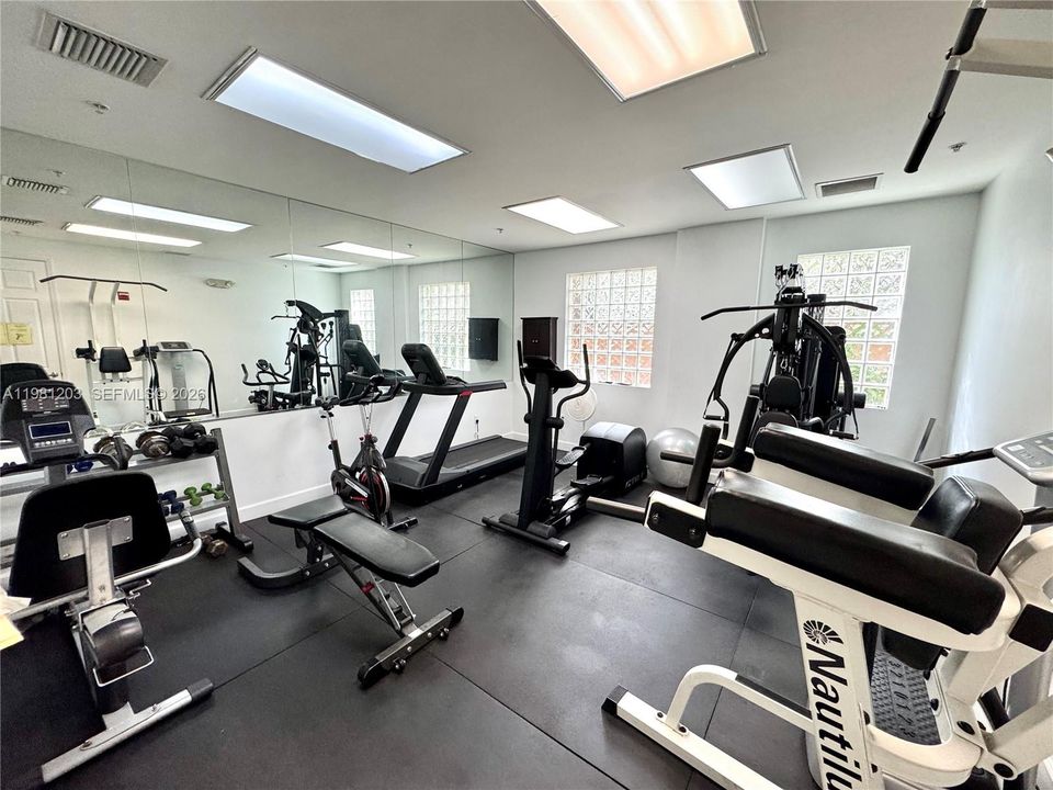 Fitness room on-site in Lobby along with the convenience of restrooms on same ground floor.