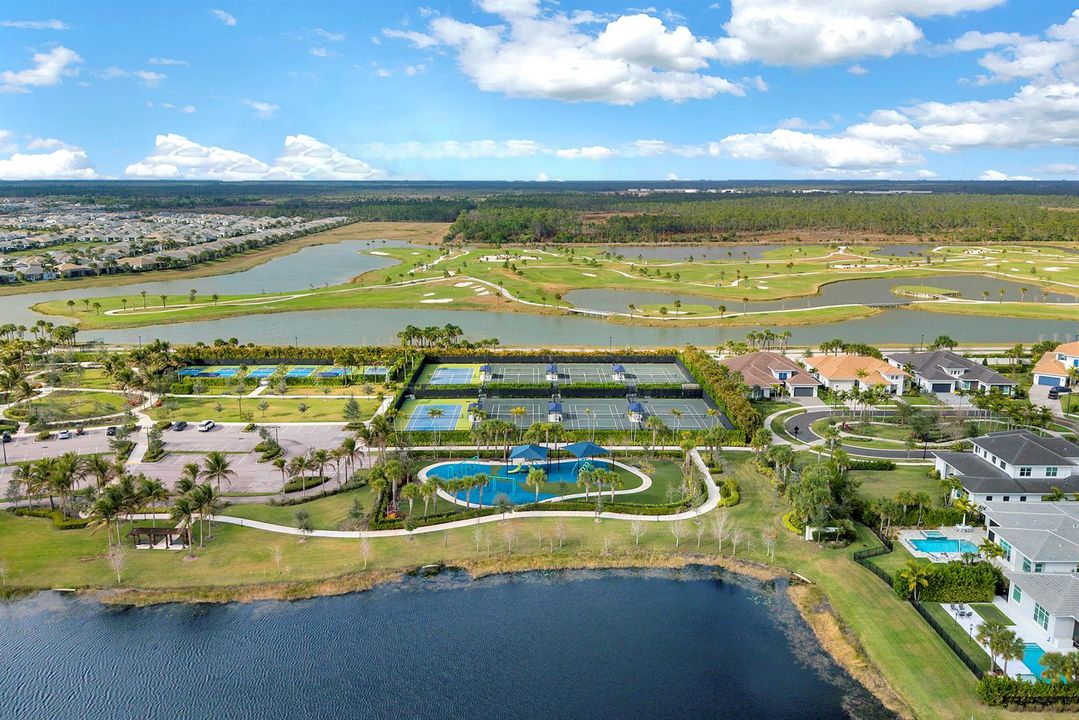 Aerial view of the community