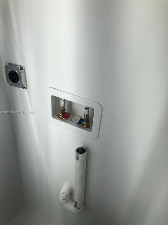 Half bathroom hookup