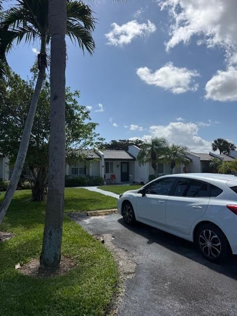 front 0f villa