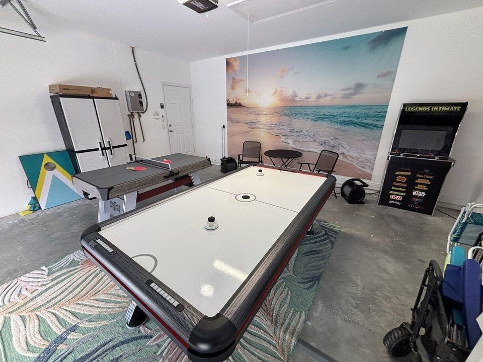 Game room converted garage