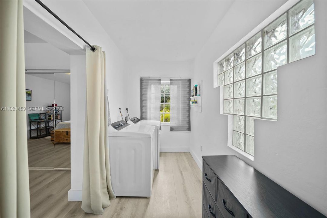 In unit private laundry