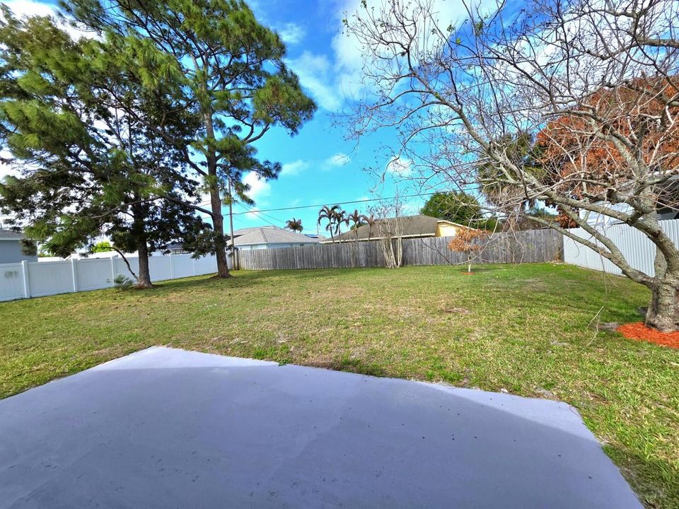 View from patio