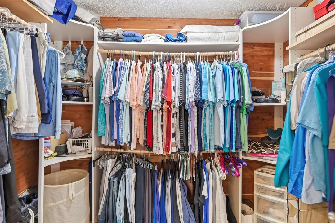 Master walk in closet
