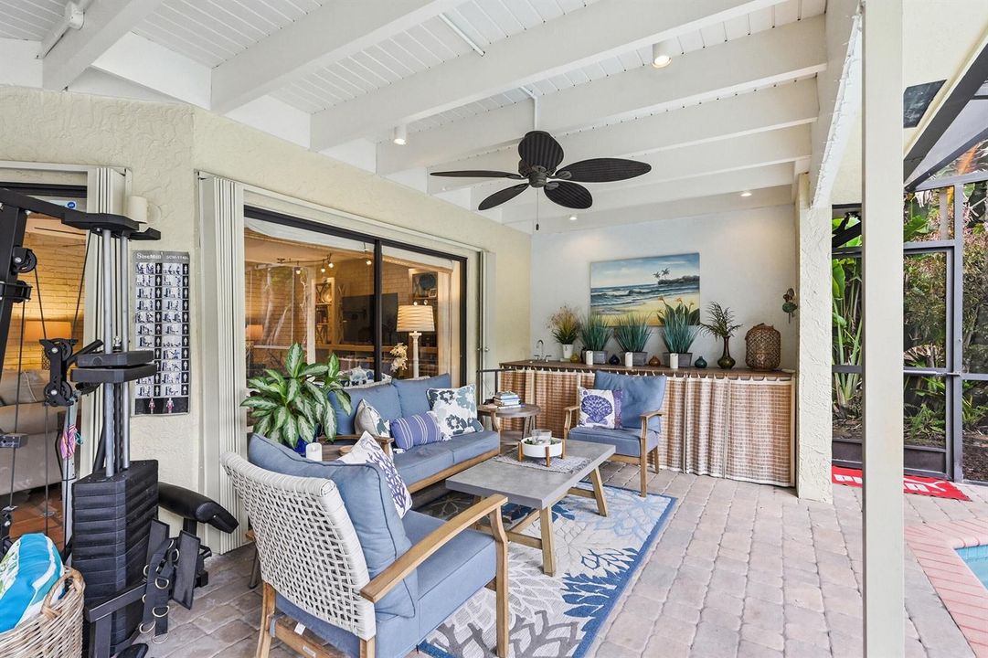 Patio seating area