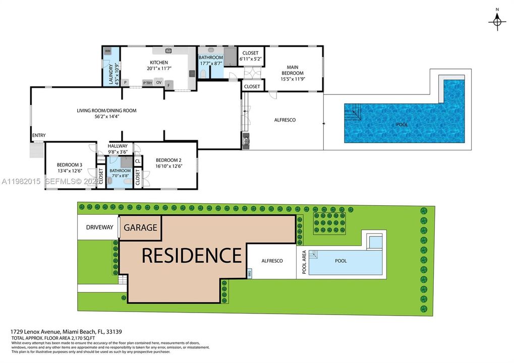 Activo con contrato: $2,795,000 (3 camas, 2 baños, 2170 Pies cuadrados)