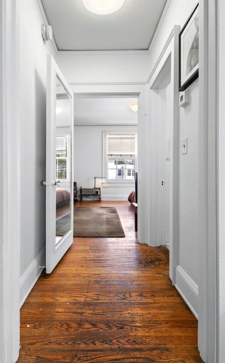 Hallway to Bathroom and Bedroom