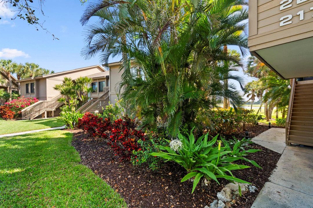 Lush landscaping
