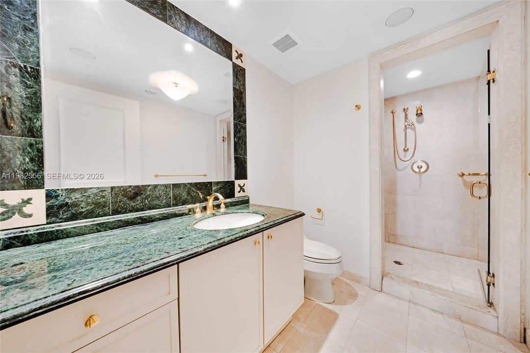 His bathroom