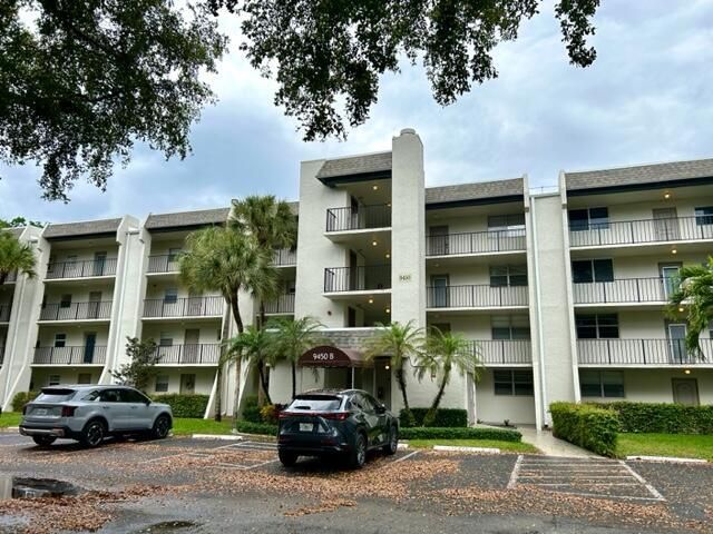 front of building