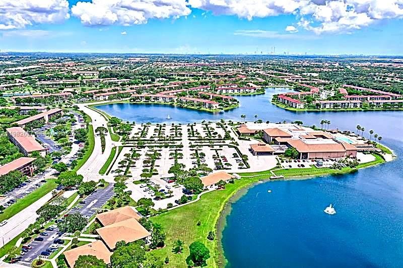 Aerial view of Century Village Pembroke Pines community.