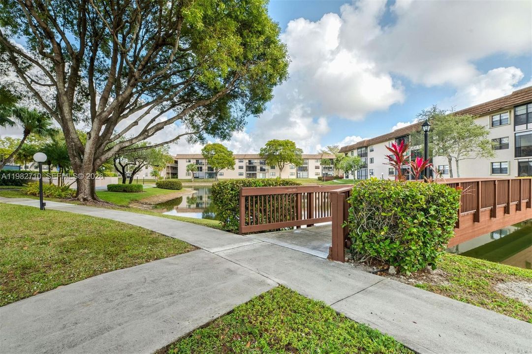 Walking paths in community