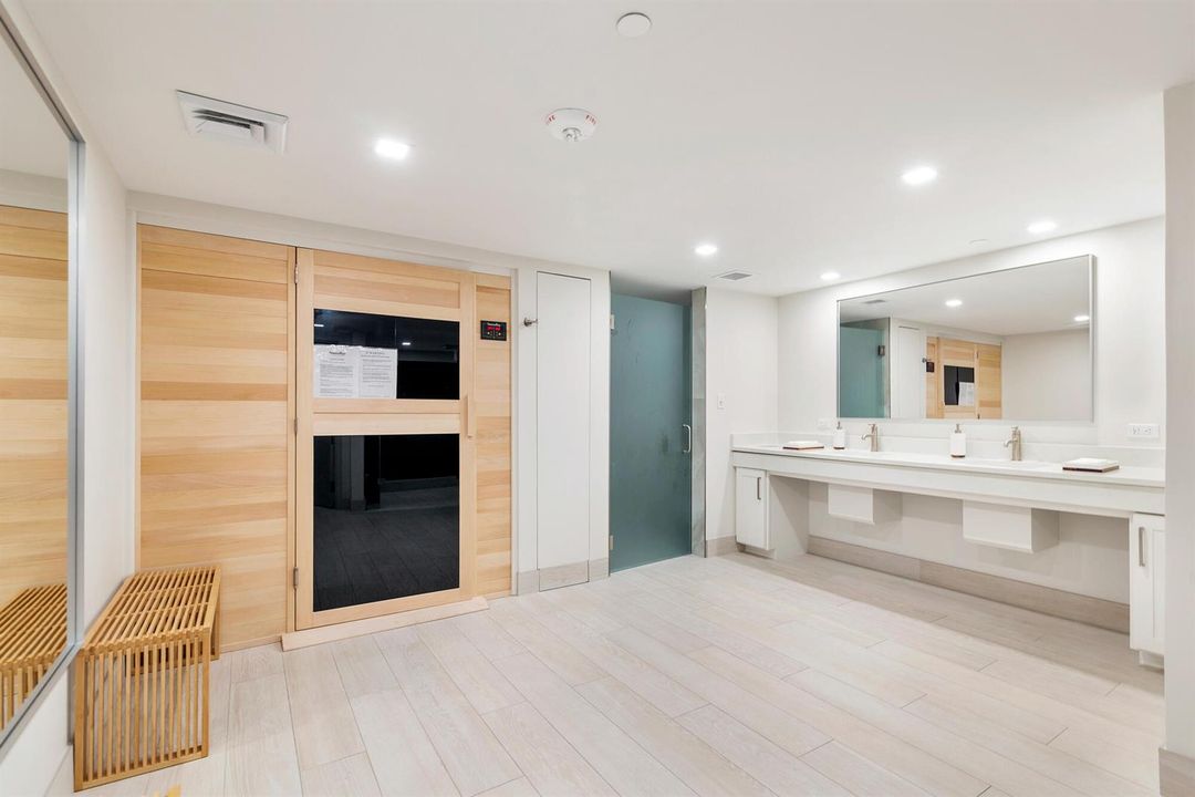 New steam and sauna