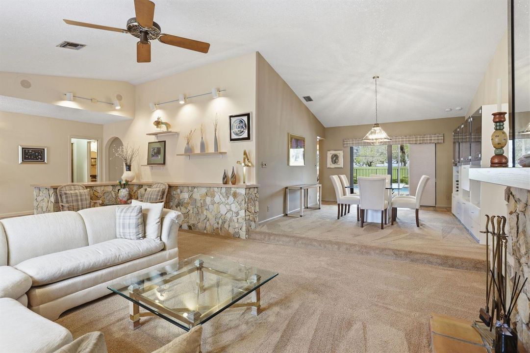 Living Room into Dining Room