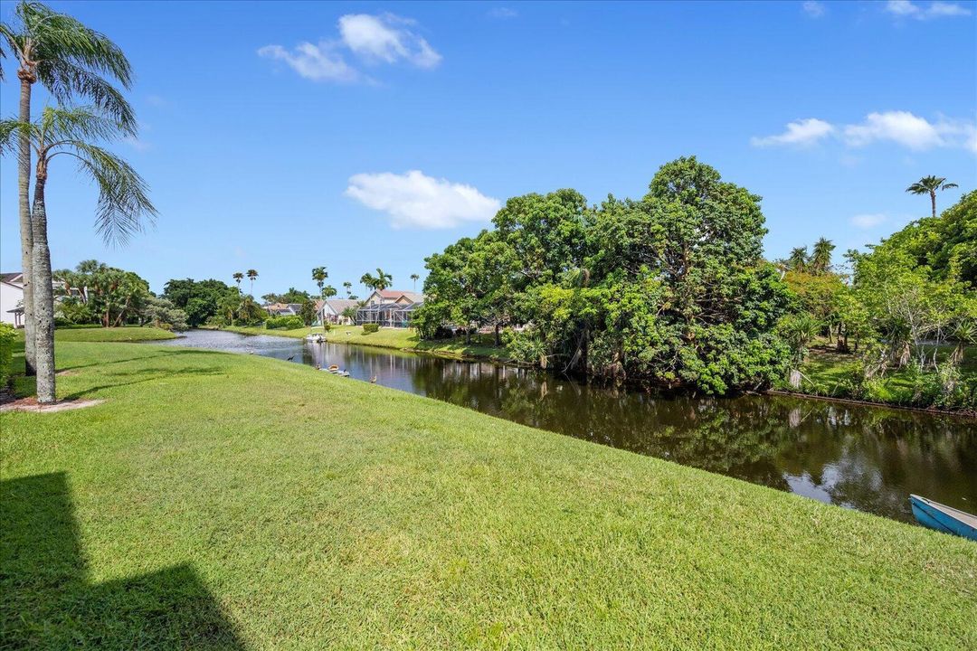 Shoreline canal view on back