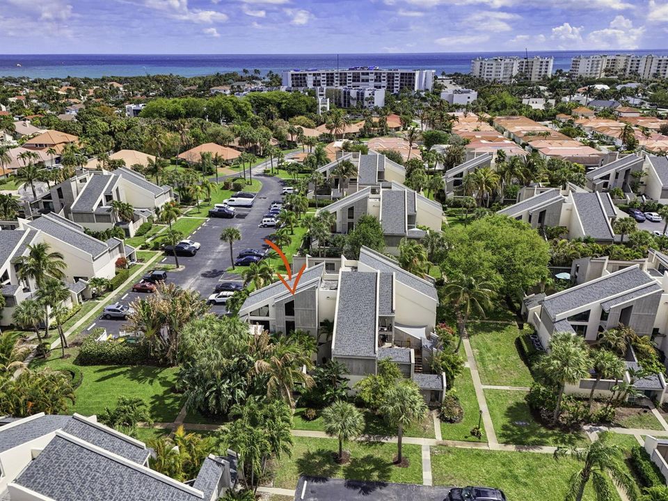 Aerial showing close walk to the ocean