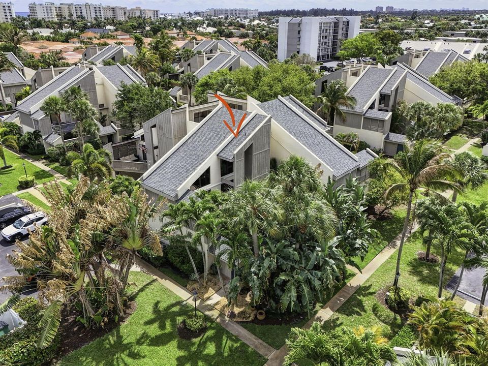 Aerial exterior of your coastal retreat