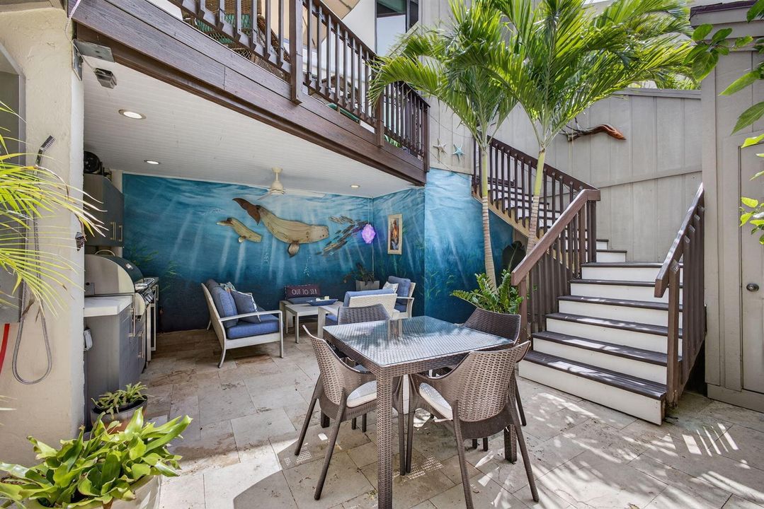 Private Tropical Outdoor Living Oasis
