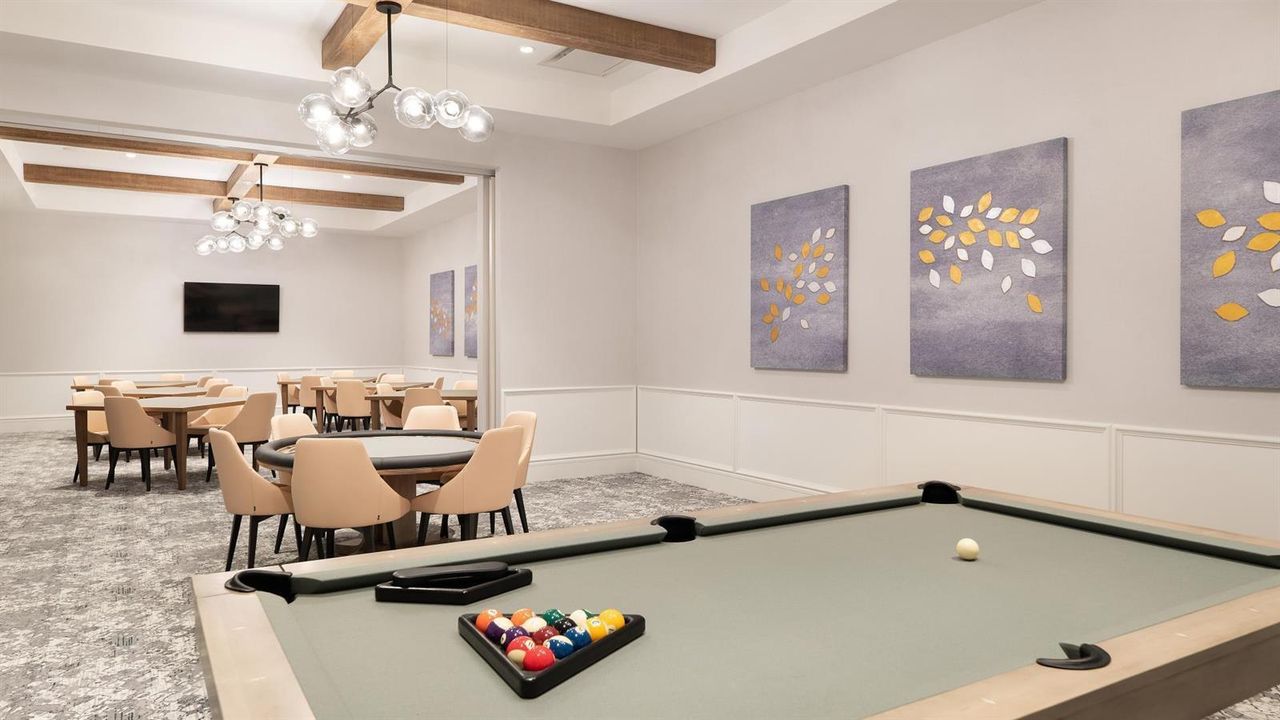 Card and Billiard Room at the Pearl