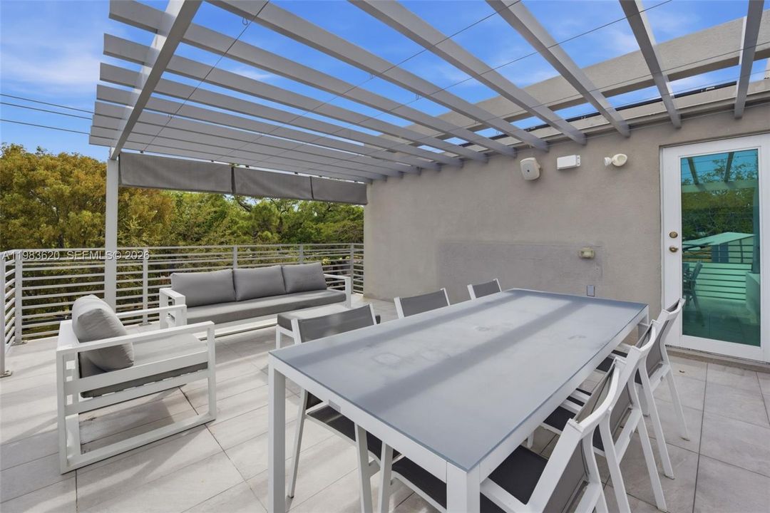 Rooftop patio