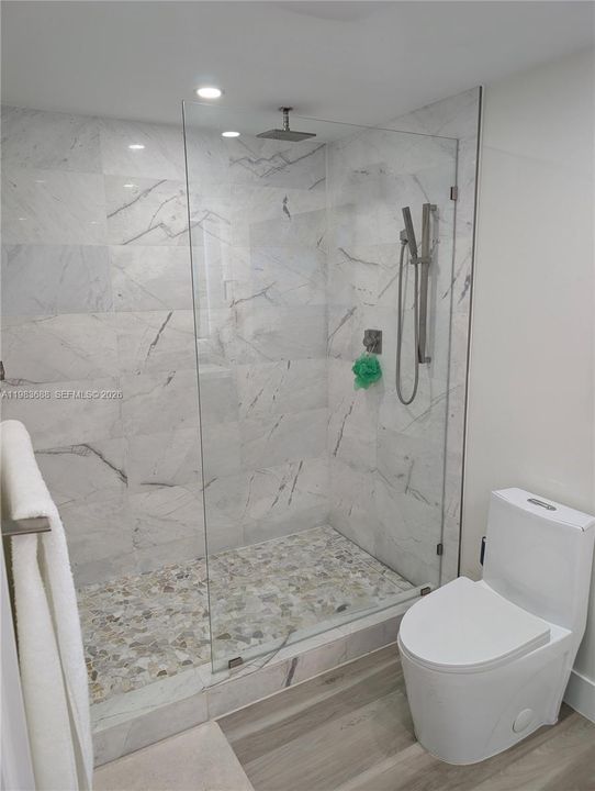 Huge walk-in rain shower in bath 2 also