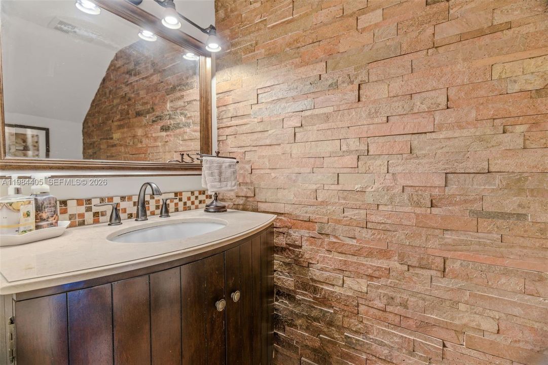 Half bathroom downstairs