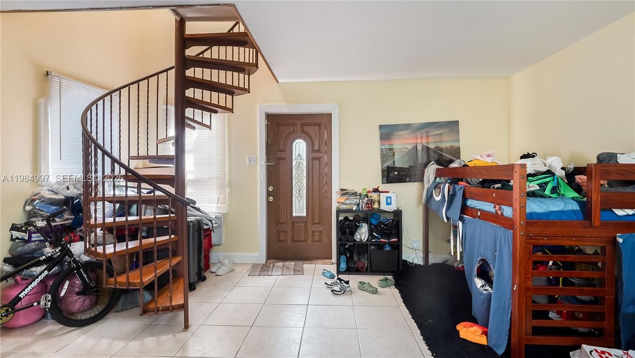 unit# 3  bedroom upstairs  living room and dinning area