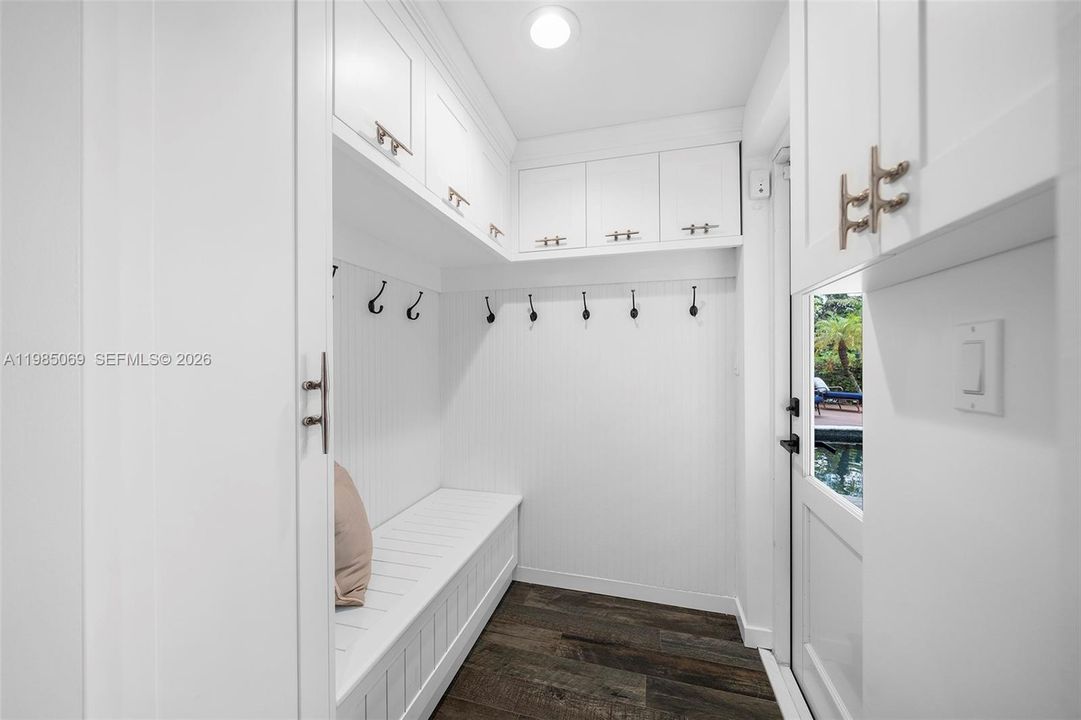 Storage area and pool access
