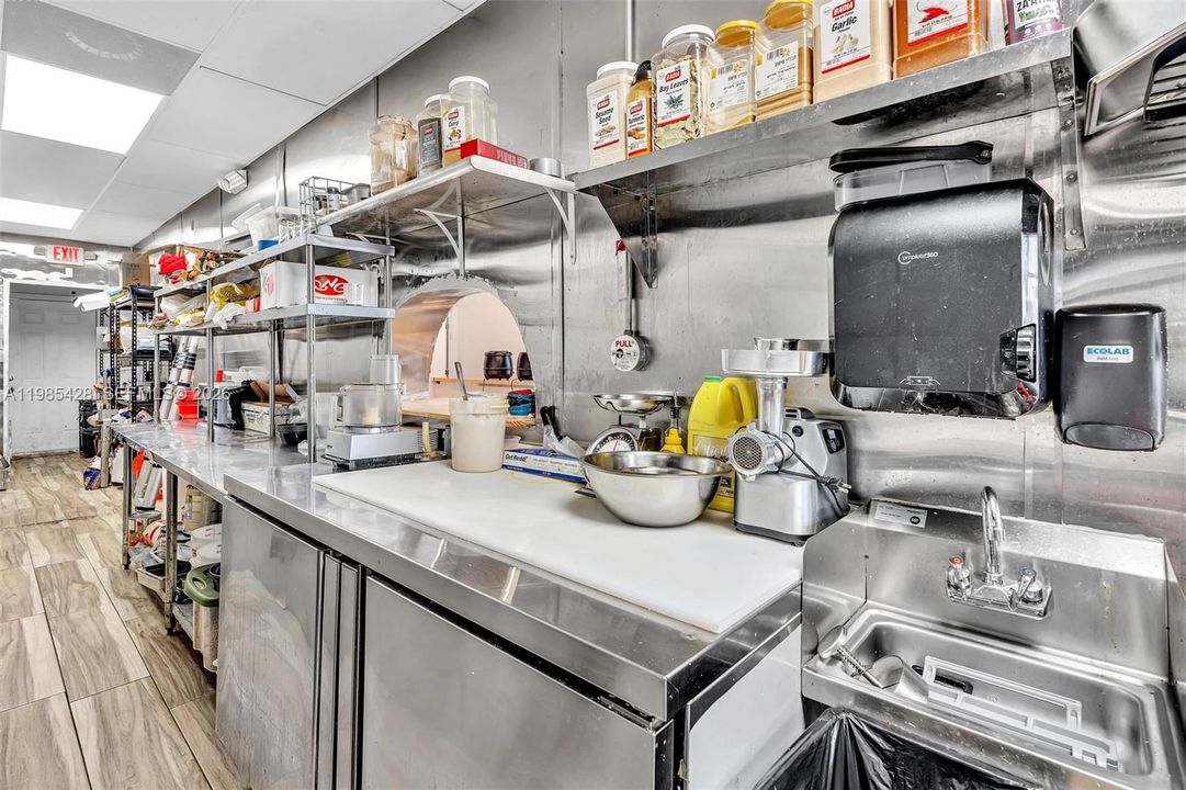Prep area