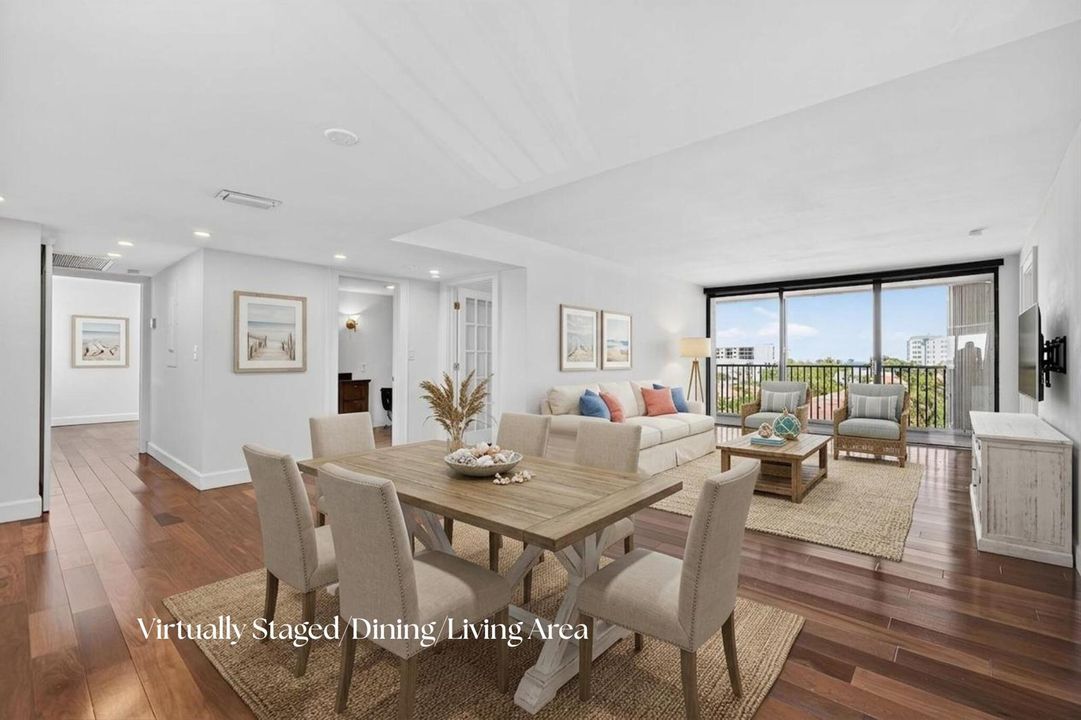 Dining-Living area - virtually staged