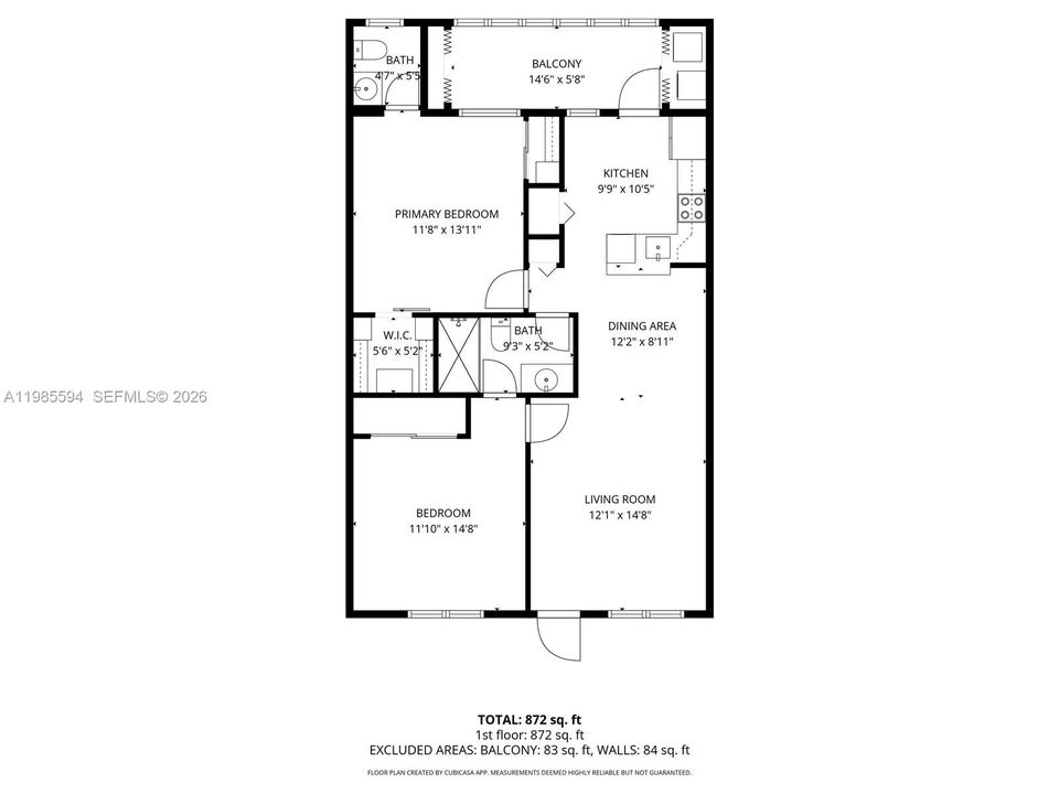 For Sale: $186,000 (2 beds, 1 baths, 1000 Square Feet)