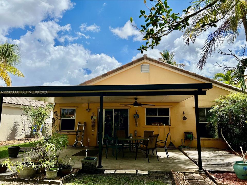 Covered open patio