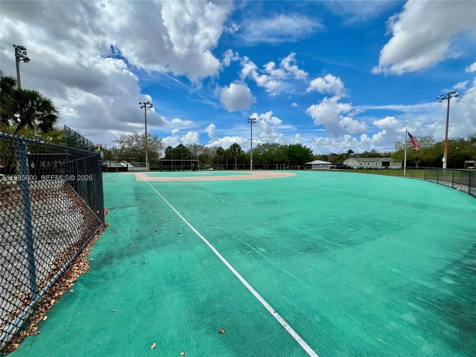 Huge baseball field