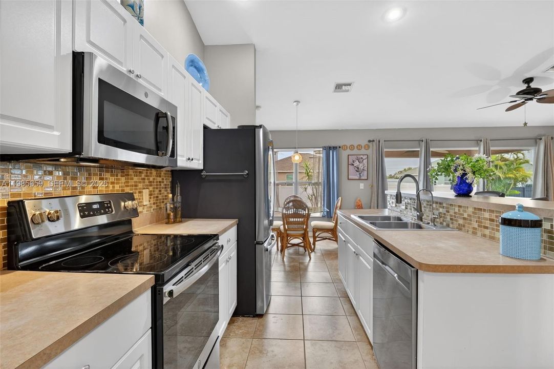 White cabinets