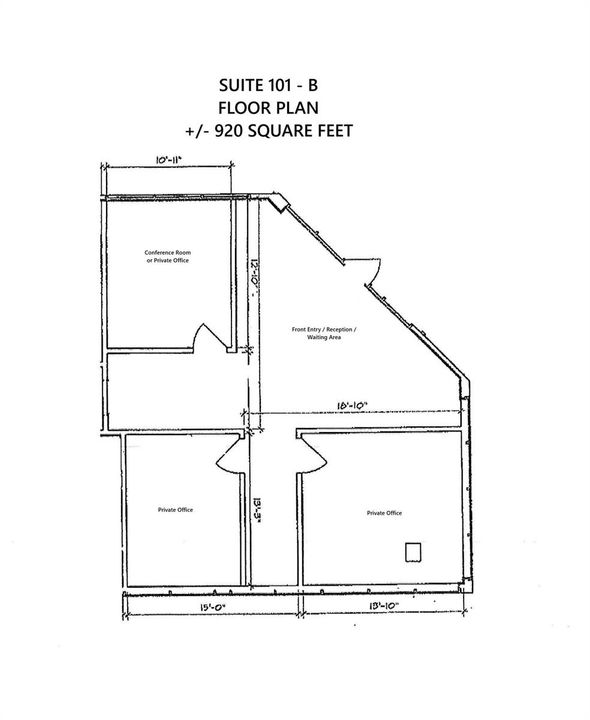 Suite 101B Plan