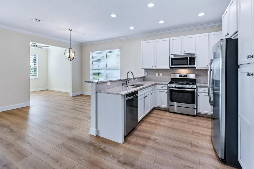 Kitchen opens to great room